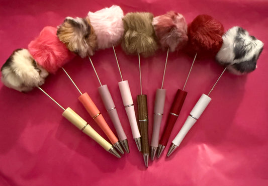 Pom Pom beaded pen