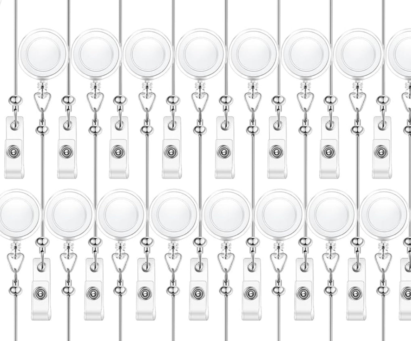 Clear badge reel (for beaded badges)