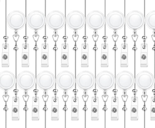 Clear badge reel (for beaded badges)
