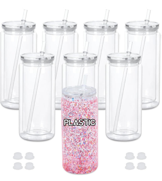 20oz Acrylic snowglobe cup